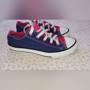 Pink and Purple Girls Converse Size 3